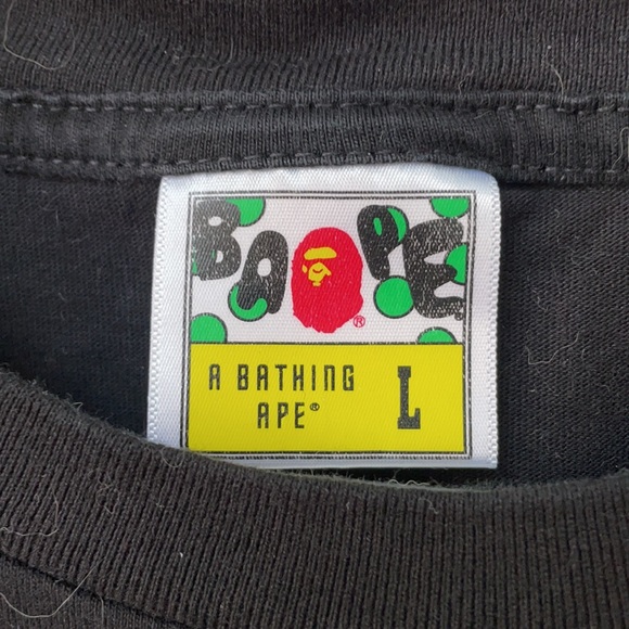 A Bathing Ape BAPE tshirt black - Picture 2 of 8